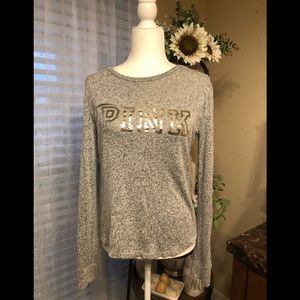 Pink- gray sleepwear top